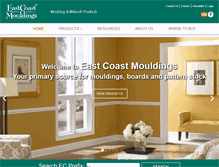 Tablet Screenshot of eastcoastmouldings.com